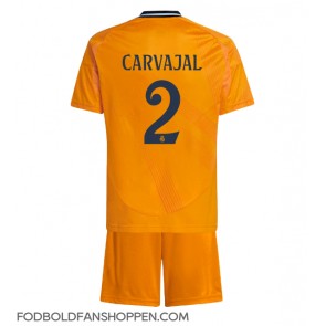 Real Madrid Daniel Carvajal #2 Udebanetrøje Børn 2024-25 Kortærmet (+ Korte bukser)